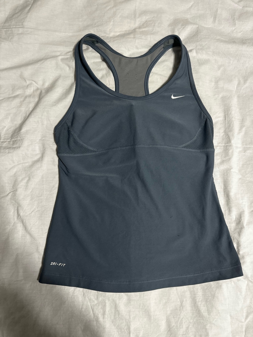 Nike Light Blue Mesh Racerback Sports Bra